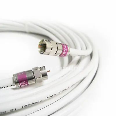 1-200ft PLENUM RG6 Coaxial Cable 3Ghz 75 Ohm UL ETL PCT Compression Connectors • $31.50