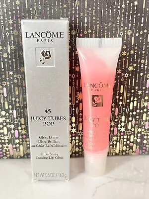 Lancome Paris Juicy Tubes Pop Lip Gloss Ultra Shiny 45 Candy 15ml - *New* • £29.99