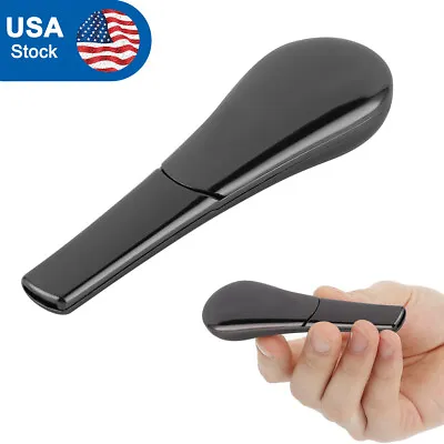 Portable Magnetic Metal Spoon Smoking Pipe Silver With Gift Box- FAST SHIP Black • $11.35