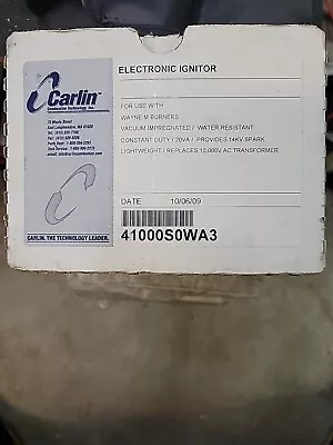 Carlin 41000S0WA3 Electronic Ignitor W/ Base Plate For Wayne M Burners • $55