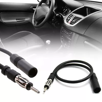 1x Car Radio Antenna Extension Cable FM AM Radio Cable Cord DIN Plug Connector • $8.09