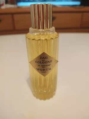 Vintage Je Reviens Worth Eau De Cologne 2 Oz 100% Volume  • $40.32