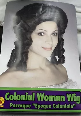 Colonial Woman Wig Brown Marie Antoinette Deluxe Halloween Adult • $17.99