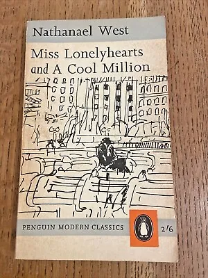 Miss Lonelyhearts And A Cool Million By Nathanael West 1961 UK Penguin PB 1st VG • $16.17