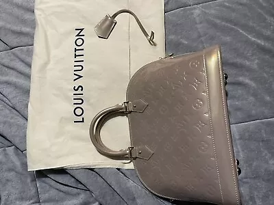 Louis Vuitton Monogram Vernis Alma MM Patent Leather Gold • $800