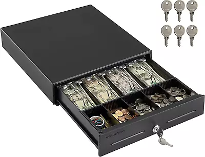 Volcora 13  Electronic Cash Register Drawer For Point Of Sale (POS) System With  • $53.15
