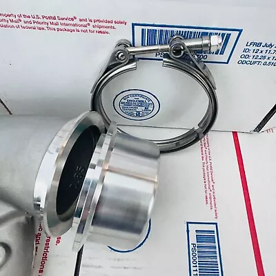 NEW Turbo Compressor V-band Flange Clamp Long S400 S400SX-E S500SX S500SX-E • $38