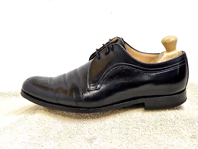 Barker Mens Formal Shoes Leather Black UK 7 EU 41 • £19.97