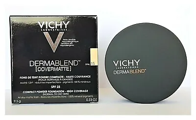 Vichy Dermablend Covermatte Compact Powder Foundation 9.5g - Shade Opal 15 • $32.50