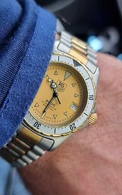 Tag Heuer 2000 Mid Size Mens  In Very Good Condition  Unisex Gold Steel Bargain  • £265