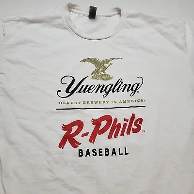 Yuengling Reading Phils T-Shirt Mens XL Minor League Baseball Beer White Tee +31 • $10.80