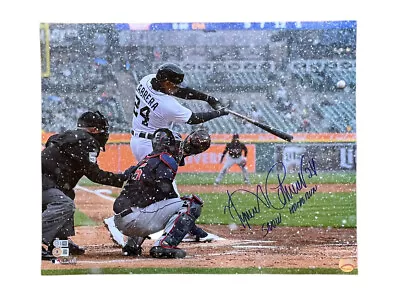 Miguel Cabrera Signed 16x20 Photo Detroit Tigers Auto “Snow HR” Beckett • $229.99