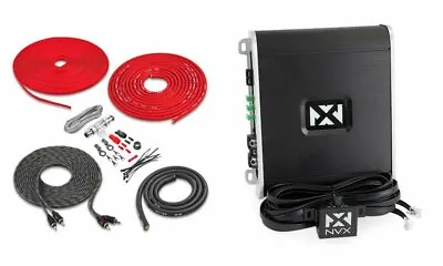 NVX VAD10001 1000W Monoblock Marine Amplifier W/ Free Belva 4 Gauge Amp Wire Kit • $204.98