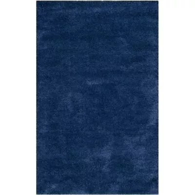 Safavieh Milan Shag 10' X 14' Power Loomed Rug In Navy • $685.99