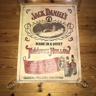 Vintage Jack Daniels Poster Bundle Of Three As Is Bit Damaged Etc  • $99