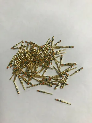 100 Pcs Amphenol M39029/58-360 Gold Male Pin Contacts For Military Connectors  • $17.95