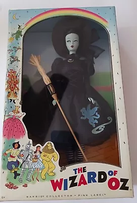 The Wizard Of Oz 2010 Pink Label Wicked Witch West Barbie Collector Doll • $179