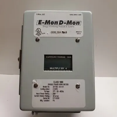 E Mon D Mon 50 Amps 277 Volts Class 1000 • $165.99