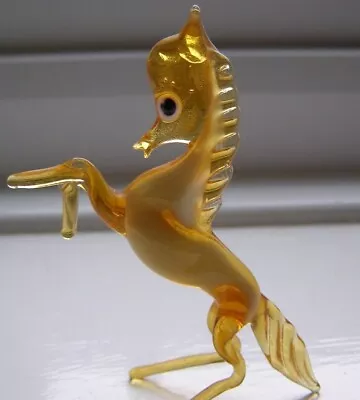 Lovely Elegant Vintage Murano Glass Animal Very Fine Rearing Wild Horse Perfect • £12.99