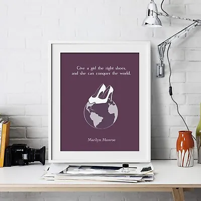 Marilyn Monroe Inspirational Wall Art Print Motivational Quote Poster Decor Gift • $6.97