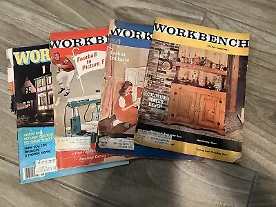 Vintage Workbench Magazine Lot 4 Random Lot 1963 1967 1986 Projects Fair Cond • $19