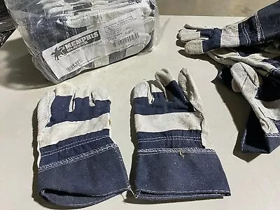 12 Pr Memphis 1220DX Garden Work Gloves Cotton Size L NOS • $24.99