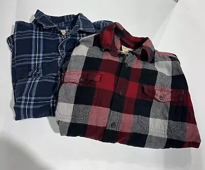 Lot Of (2) Redhead Flannel Longsleeve Button Up Shirt Shackets Xl • $24.99