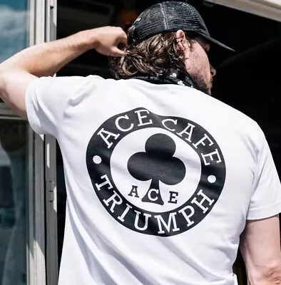 £39.95 • Buy Mtss23802-xxxl Genuine Triumph Ace Cafe White Pocket Tshirt Size Xxxl
