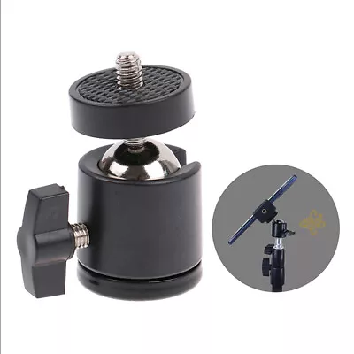 1/4 Hot Shoe Tripod Mount Camera Head Ball Adapter Cradle Ball Head With L^^u • £3.69