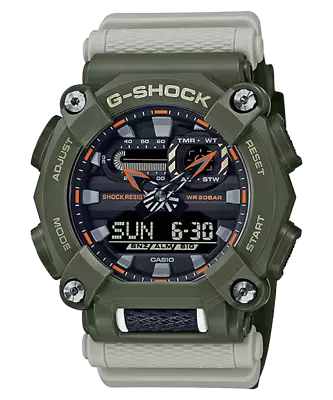 Casio G-Shock Analog/Digital Resin Strap Army Green LED Men's Watch GA-900HC-3A • $129.99