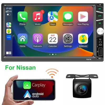 For Nissan Navara 2007-2016 7  Car Stereo Radio CarPlay Bluetooth Head Unit+CAM • $149.95