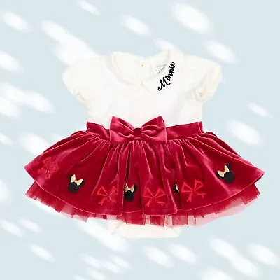 Disney Store Shop Minnie Mouse Baby Tutu Skirt Body Suit (6-9 Months) • $12.32