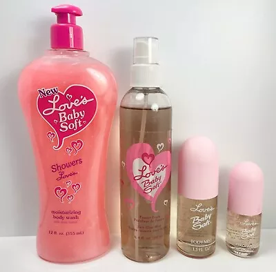 LOVE'S BABY SOFT CologneBody MistMoisturizing Body Wash&Skin Glow Mist VINTAGE • $69.99