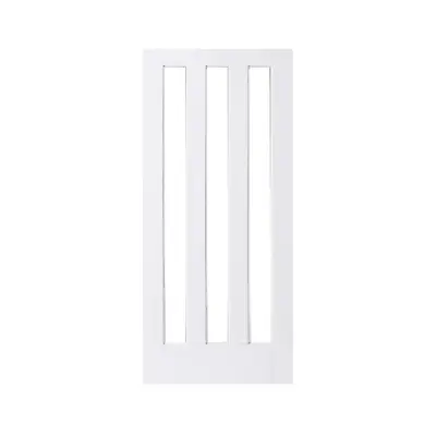 Internal Door White Primed Aston 3 Light Clear Or Frosted Glass White Primed • £162.99