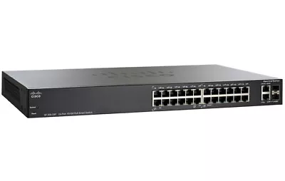 Cisco SF200-24FP 24 Port Gigabit Smart Switch + 2 Gigabit SFP 24 Full PoE • £295