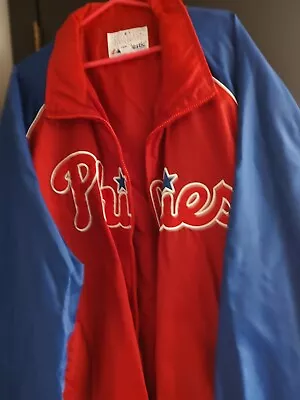 Phillies Lightweight Jacket Size 2XL  New Majestic Brand Genuine Merchandise • $32