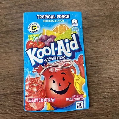 £1 • Buy Kool Aid American Powder Mix Drink Tropical Punch Single Sachets