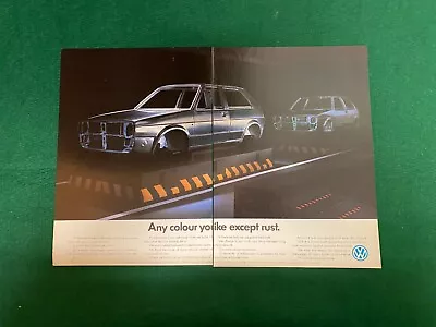 Vw Volkswagen Golf Rust Production Line 1986 Advert Poster A4 X 2 Q • $2.47