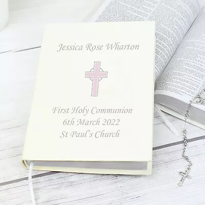 Personalised Holy Bible Christening Baptism 1st Holy Communion Confirmation Gift • £17.99