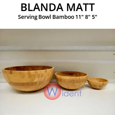 IKEA BLANDA MATT Serving Bowl Bamboo 11  8  5  • $17.49