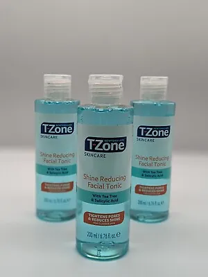 T-Zone Shine Reducing Facial Tonic - 200ml Tea Tree And Salicylic Acid Formula • £3.49