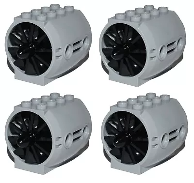 £5.97 • Buy LEGO Technic / City Jet Engine X4 With Black Blades Rotors For Aircraft Plane *
