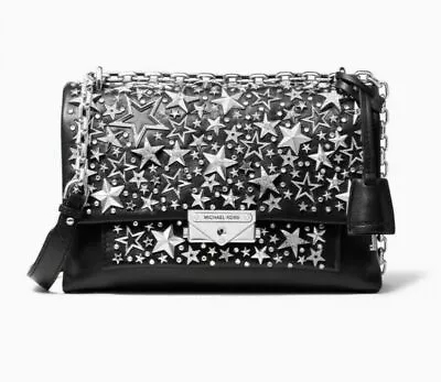 Michael Kors Cece MD Star-Embellished LEATHER Chain Xbody Bag RARE ONLY 500 MADE • $764.79