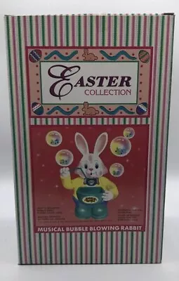 Vintage Musical Bubble Blowing Rabbit Easter Bunny Electric/Battery W/Box • $9