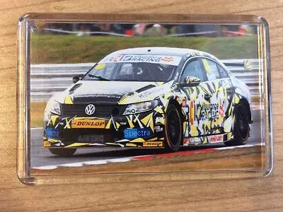 BTCC Aron Taylor-Smith ~ MG6 Ford Focus VW Passat CC ~ Fridge Magnet /Mini Frame • £3.50