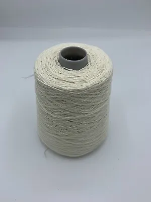 £15.99 • Buy Lambs Wool And Linen In White. 500 Gram Cone.Hand/machine Knit. Craft/crochet.