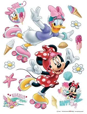 65 X 85 Cm Wall & Furniture STICKER Decal Minnie Mouse Kids Bedroom Decoration • £18.99
