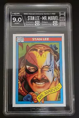 1990 IMPEL MARVEL Universe  Series 1 STAN LEE #161 Mr.Marvel 💥HGA 9.0 MINT💥 • $20