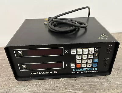 Jones & Lamson Decimetric II Digital Position Readout For Optical Comparator • $99