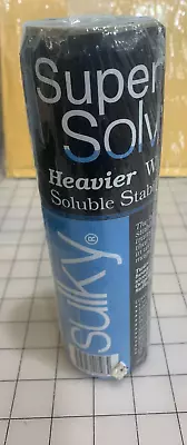 Embroidery Machine Stabilizer Super Solvy Heavier Water Soluble  8  X 9yds Roll • $15